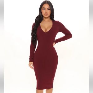 Kiana Snatched Midi Dress✨
